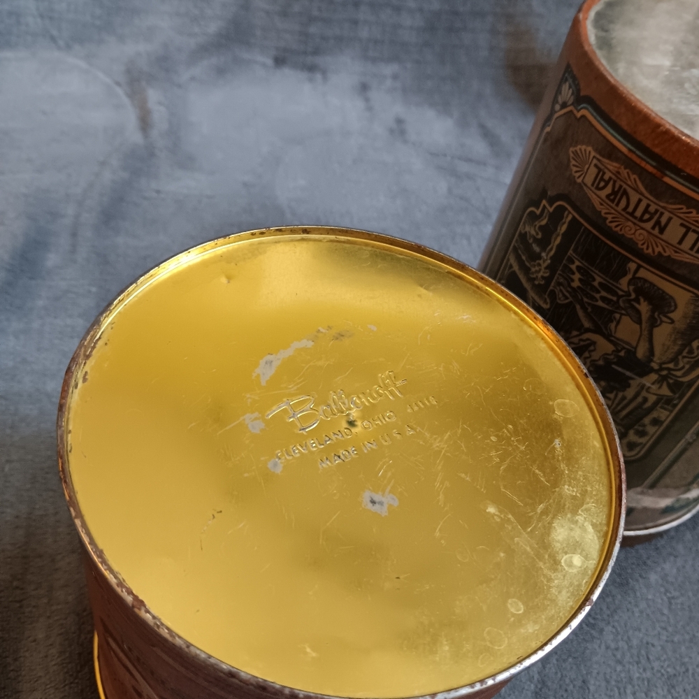 Vintage Sunshine Red Coffee Tin Can Homestead Cookie Tin Farmhouse Kitchen Set - Picture 10 of 12